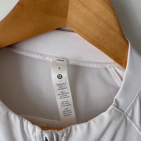 Lululemon Lightweight Running Jacket White Size 4 - Picture 9 of 9